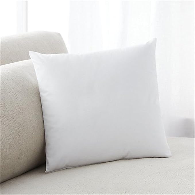 Premium Polyester Fiber Cushion Fillers - Pack of 1 Pcs | 12 x 12 Inches | White| Sofa Pillow, Sofa Cushion, Cushion Pillow, Cushions for Bed - Agarwal Bedding and Furnishing