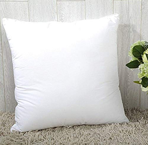 Premium Polyester Fiber Cushion Fillers - Pack of 1 Pcs | 16 x 16 Inches | White| Sofa Pillow, Sofa Cushion, Cushion Pillow, Cushions for Bed - Agarwal Bedding and Furnishing