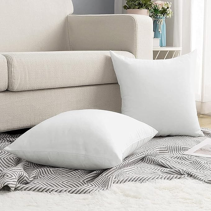 Premium Polyester Fiber Cushion Fillers - Pack of 1 Pcs | 20 x 20 Inches | White| Sofa Pillow, Sofa Cushion, Cushion Pillow, Cushions for Bed - Agarwal Bedding and Furnishing